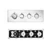 Concealed Smart Thermostatic Shower Mixer Brass Wall-Mounted Diverter