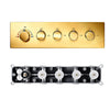 Concealed Smart Thermostatic Shower Mixer Brass Wall-Mounted Diverter