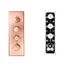 Concealed Smart Thermostatic Shower Mixer Brass Wall-Mounted Diverter