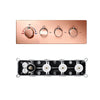 Concealed Smart Thermostatic Shower Mixer Brass Wall-Mounted Diverter