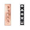 Concealed Smart Thermostatic Shower Mixer Brass Wall-Mounted Diverter