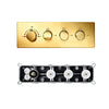 Concealed Smart Thermostatic Shower Mixer Brass Wall-Mounted Diverter