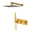 Concealed Thermostatic Shower Waterfall Faucet with Temperature Control