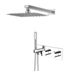 Concealed Thermostatic Shower Waterfall Faucet with Temperature Control