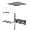 Concealed Thermostatic Shower Waterfall Faucet with Temperature Control