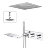 Concealed Thermostatic Shower Waterfall Faucet with Temperature Control