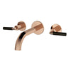 Concealed Wall Mounted Brass Basin Faucet Dual Handle Basin Mixer Tap