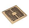 Copper Brass Floor Drains Square Flower Art Carved Toilet Drain Cover