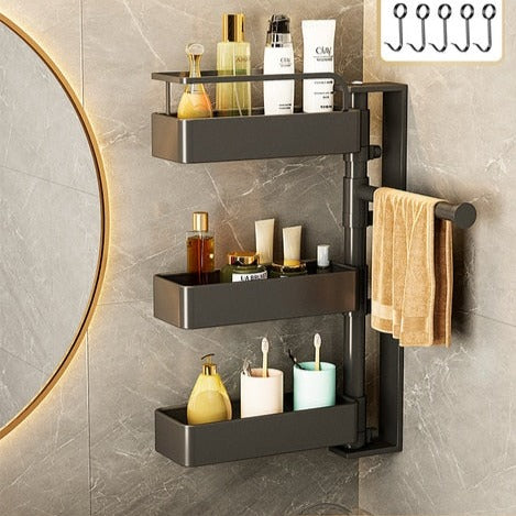 Bathroom Shelf Shower Corner Wall Mount Shampoo Storage