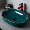 Countertop Basin Modern Ceramic Bathroom Outdoor Courtyard Basin Sink