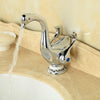 Creative Brass Duck Shape Deck Mount Hot and Cold Basin Sink Faucet