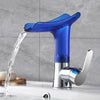 Creative Waterfall Basin Sink Faucet Brass Cold Hot Water Sink Faucet