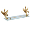 Crystal Gold Polish Swan Bathroom Hardware Include Toilet Paper Holder