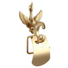 Crystal Gold Polish Swan Bathroom Hardware Include Toilet Paper Holder