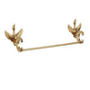 Crystal Gold Polish Swan Bathroom Hardware Include Toilet Paper Holder