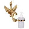 Crystal Gold Polish Swan Bathroom Hardware Include Toilet Paper Holder