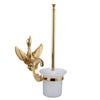 Crystal Gold Polish Swan Bathroom Hardware Include Toilet Paper Holder