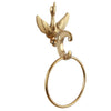 Crystal Gold Polish Swan Bathroom Hardware Include Toilet Paper Holder