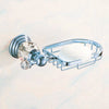 Crystal Stainless Steel Soap Dish Holder Bathroom Soap Basket Accessory