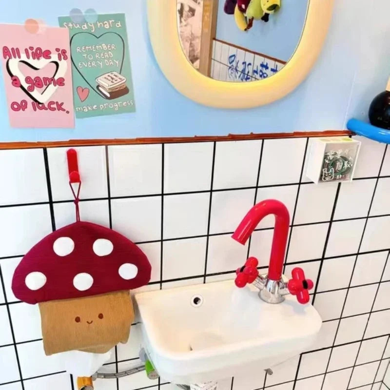 Cute Flower Double Handles Bathroom Kids Basin Sink Faucet Water