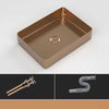 Luxury Bathroom Sink Stainless Steel Countertop Sink Nordic Wash Basin