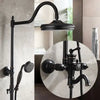 Dark Copper Shower Set Retro Brushed Black Nordic Wind Shower Set