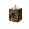 Dark Natural Marble Bathroom Accessories Luxury Bathroom Dispenser