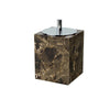 Dark Natural Marble Bathroom Accessories Luxury Bathroom Dispenser