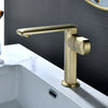 Deck Mounted Bathroom Basin Faucet Brass Water Mixer Sink Crane Tap