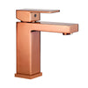 Deck Mounted Brass Rose Gold Simple Basin Sink Water Mixer Faucet