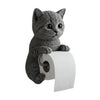 Decorative Cat Shape Tissue Paper Holder Resin Cat Paper Roll Holder
