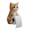 Decorative Cat Shape Tissue Paper Holder Resin Cat Paper Roll Holder