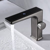 Digital Display Bathroom Basin Faucet Intelligent LED Brass Deck Tap