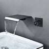 Digital Display Bathroom Faucet Wall Mounted Waterfall Basin Faucet