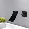 Digital Display Bathroom Faucet Wall Mounted Waterfall Basin Faucet