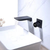 Digital Display Bathroom Faucet Wall Mounted Waterfall Basin Faucet