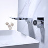 Digital Display Bathroom Faucet Wall Mounted Waterfall Basin Faucet