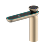 Digital Display Brass Bathroom Sink Faucet Hot Cold Dual Control Tap