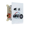 Digital Shower Mixer Valve Brass 2 or 3 Way Wall Mounted Bath Mixer