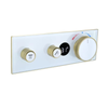 Digital Thermostatic Solid Brass Triple Mixer Valve Shower Set Panel