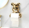 Dog Design Toilet Paper Holder Hygiene Resin Free Punch Hand Tissue Box