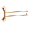 Double Pole Multi Pole Bath Towel Rack Golden Rotating Towel Rack