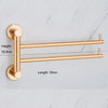 Double Pole Multi Pole Bath Towel Rack Golden Rotating Towel Rack