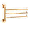 Double Pole Multi Pole Bath Towel Rack Golden Rotating Towel Rack