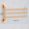 Double Pole Multi Pole Bath Towel Rack Golden Rotating Towel Rack