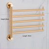 Double Pole Multi Pole Bath Towel Rack Golden Rotating Towel Rack