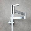 Double Switch Basin Faucet Kitchen In-Wall Foldable Single Cold Tap