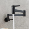 Double Switch Basin Faucet Kitchen In-Wall Foldable Single Cold Tap