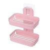 Double Wall Mounted Soap Storage Rack