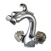 Dragon Shaped Deck Mounted Brass Basin Faucet Dual Handle